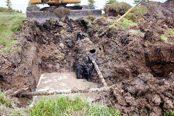 Filing claim for damaged septic system